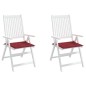 vidaXL Gartenstuhl-Kissen 2 Stk. Weinrot 50x50x3 cm Oxford-Gewebe vidaXL Gartenstuhl-Kissen 2 Stk. Weinrot 50x50x3 cm Oxford-Gewebe