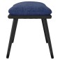 vidaXL Fußhocker Blau 45x29,5x35 cm Stoff und Kunstleder vidaXL Fußhocker Blau 45x29,5x35 cm Stoff und Kunstleder