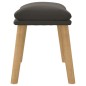 vidaXL Fußhocker Dunkelgrau 45x29,5x35 cm Samt vidaXL Fußhocker Dunkelgrau 45x29,5x35 cm Samt