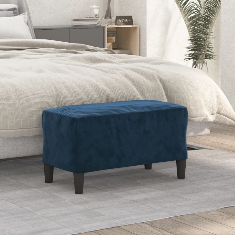 vidaXL Sitzbank Blau 70x35x41 cm Samt vidaXL Sitzbank Blau 70x35x41 cm Samt