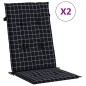 vidaXL Hochlehner-Auflagen 2 Stk. Schwarz Karomuster Stoff vidaXL Hochlehner-Auflagen 2 Stk. Schwarz Karomuster Stoff