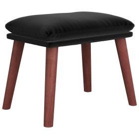 vidaXL Fußhocker Schwarz 45x29,5x35 cm Samt