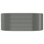 vidaXL Hochbeet Pulverbeschichteter Stahl 175x100x68 cm Grau vidaXL Hochbeet Pulverbeschichteter Stahl 175x100x68 cm Grau