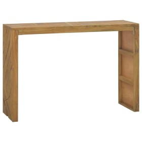 vidaXL Konsolentisch 110x35x75 cm Massivholz Teak