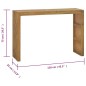 vidaXL Konsolentisch 110x35x75 cm Massivholz Teak vidaXL Konsolentisch 110x35x75 cm Massivholz Teak