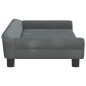 vidaXL Hundebett Dunkelgrau 100x50x21 cm Samt vidaXL Hundebett Dunkelgrau 100x50x21 cm Samt