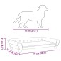 vidaXL Hundebett Dunkelgrau 100x50x21 cm Samt vidaXL Hundebett Dunkelgrau 100x50x21 cm Samt