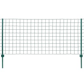 vidaXL Metallzaun Stahl 20 x 1 m Grün