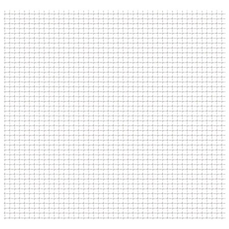 vidaXL Wellengitter Edelstahl 50×50 cm 31×31×3 mm