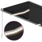 vidaXL Markise Manuell Einziehbar mit Rollo & LED 4,5x3 m Anthrazit vidaXL Markise Manuell Einziehbar mit Rollo & LED 4,5x3 m Anthrazit