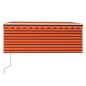 vidaXL Markise Automatisch Einziehbar mit Volant 3x2,5 m Orange Braun vidaXL Markise Automatisch Einziehbar mit Volant 3x2,5 m Orange Braun