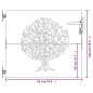 vidaXL Gartentor 85x100 cm Cortenstahl Baum-Design vidaXL Gartentor 85x100 cm Cortenstahl Baum-Design