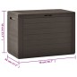 vidaXL Gartenbox Braun 78x44x55 cm vidaXL Gartenbox Braun 78x44x55 cm