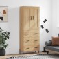 Highboard Sonoma-Eiche 69,5x34x180 cm Holzwerkstoff Highboard Sonoma-Eiche 69,5x34x180 cm Holzwerkstoff