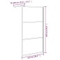 vidaXL Duschwand für Walk-In Dusche 115x195 cm Dunkel ESG Glas Schwarz vidaXL Duschwand für Walk-In Dusche 115x195 cm Dunkel ESG Glas Schwarz