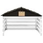 vidaXL Mähroboter-Garage Schwarz und Weiß 78x74x54 cm Tannenholz vidaXL Mähroboter-Garage Schwarz und Weiß 78x74x54 cm Tannenholz