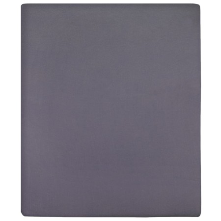 vidaXL Spannbettlaken Jersey Anthrazit 180x200 cm Baumwolle