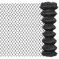 vidaXL Maschendrahtzaun 25 x 1,25 m Stahl Grau vidaXL Maschendrahtzaun 25 x 1,25 m Stahl Grau