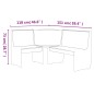 vidaXL Eckbank 151 cm Honigbraun und Weiß Massivholz Kiefer vidaXL Eckbank 151 cm Honigbraun und Weiß Massivholz Kiefer