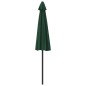 vidaXL Balkon-Sonnenschirm mit Alu-Mast Grün 270x144 cm Halbrund vidaXL Balkon-Sonnenschirm mit Alu-Mast Grün 270x144 cm Halbrund