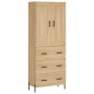 Highboard Sonoma-Eiche 69,5x34x180 cm Holzwerkstoff Highboard Sonoma-Eiche 69,5x34x180 cm Holzwerkstoff