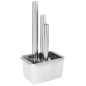vidaXL Gartenbrunnen Silbern 48x34x88 cm Edelstahl vidaXL Gartenbrunnen Silbern 48x34x88 cm Edelstahl