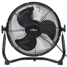 vidaXL Bodenventilator 3 Geschwindigkeitsstufen 55 cm 100 W Schwarz