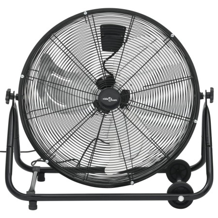 vidaXL Trommelventilator Industrie 60 cm 180 W Schwarz