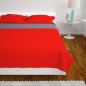 vidaXL Zweiseitige Tagesdecke Gesteppt Rot und Grau 170x210 cm vidaXL Zweiseitige Tagesdecke Gesteppt Rot und Grau 170x210 cm