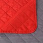 vidaXL Zweiseitige Tagesdecke Gesteppt Rot und Grau 170x210 cm vidaXL Zweiseitige Tagesdecke Gesteppt Rot und Grau 170x210 cm