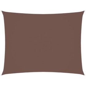 vidaXL Sonnensegel Oxford-Gewebe Rechteckig 3,5x5 m Braun