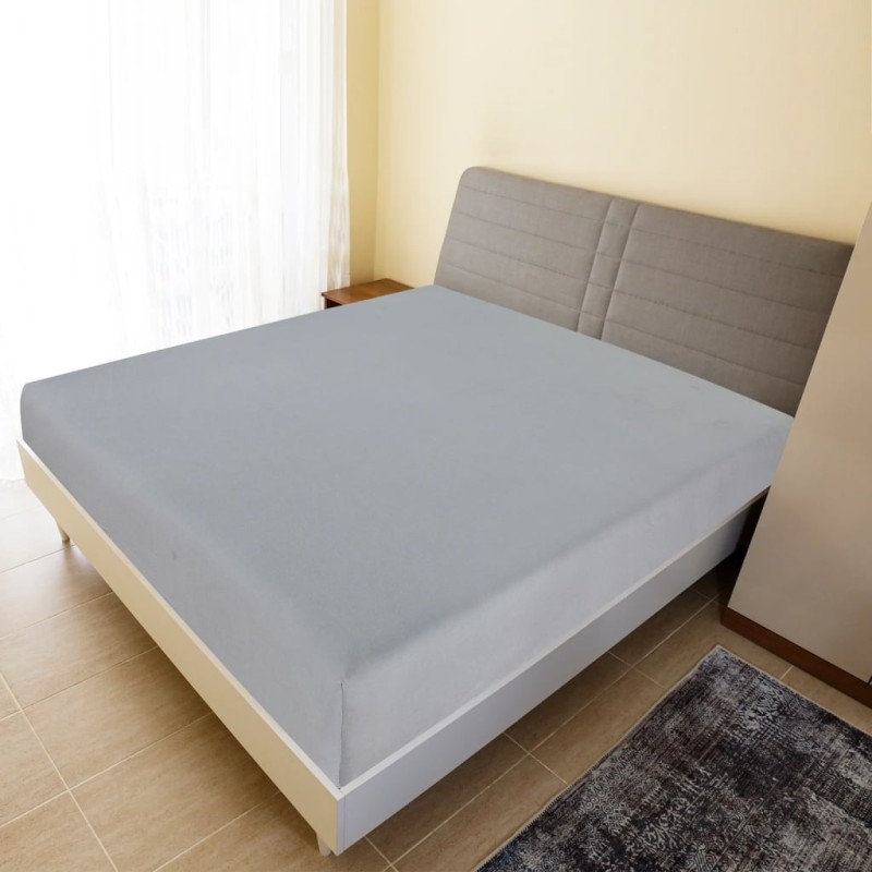 vidaXL Spannbettlaken 2 Stk. Jersey Grau 100x200 cm Baumwolle vidaXL Spannbettlaken 2 Stk. Jersey Grau 100x200 cm Baumwolle