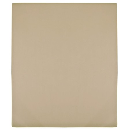 vidaXL Spannbettlaken 2 Stk. Jersey Taupe 180x200 cm Baumwolle