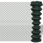 vidaXL Maschendrahtzaun Stahl 1,5x15 m Grün vidaXL Maschendrahtzaun Stahl 1,5x15 m Grün