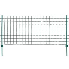 vidaXL Metallzaun Stahl 20 x 1,5 m Grün