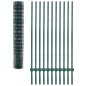vidaXL Metallzaun Stahl 20 x 1,5 m Grün vidaXL Metallzaun Stahl 20 x 1,5 m Grün