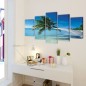 Bilder Dekoration Set Strand mit Palmen 200 x 100 cm Bilder Dekoration Set Strand mit Palmen 200 x 100 cm