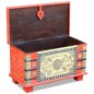 vidaXL Aufbewahrungstruhe Rot Mangoholz 80x40x45 cm vidaXL Aufbewahrungstruhe Rot Mangoholz 80x40x45 cm