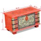 vidaXL Aufbewahrungstruhe Rot Mangoholz 80x40x45 cm vidaXL Aufbewahrungstruhe Rot Mangoholz 80x40x45 cm
