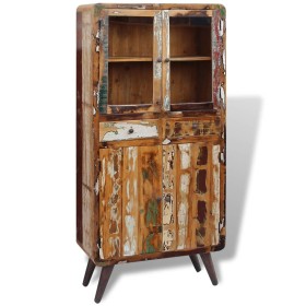 vidaXL Küchenschrank Massives Altholz 90x40x190 cm