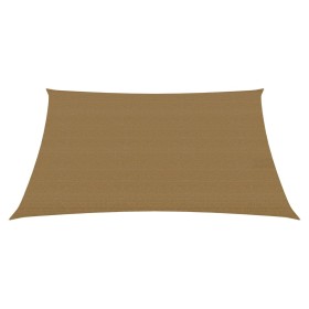 vidaXL Sonnensegel 160 g/m² Taupe 3,6x3,6 m HDPE