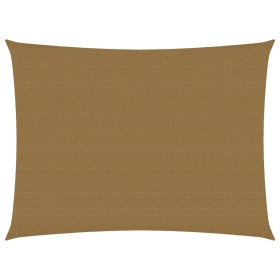vidaXL Sonnensegel 160 g/m² Taupe 2x3,5 m HDPE