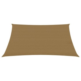 vidaXL Sonnensegel 160 g/m² Taupe 2x3,5 m HDPE