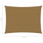 vidaXL Sonnensegel 160 g/m² Taupe 2x3,5 m HDPE vidaXL Sonnensegel 160 g/m² Taupe 2x3,5 m HDPE