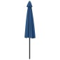 vidaXL Balkon-Sonnenschirm Alu-Mast Blau 300x155x223cm Halbrund vidaXL Balkon-Sonnenschirm Alu-Mast Blau 300x155x223cm Halbrund