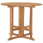 vidaXL Klappbarer Garten-Esstisch Ø90x75 cm Massivholz Teak vidaXL Klappbarer Garten-Esstisch Ø90x75 cm Massivholz Teak