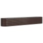 vidaXL Hochbeet Pulverbeschichteter Stahl 440x80x68 cm Braun vidaXL Hochbeet Pulverbeschichteter Stahl 440x80x68 cm Braun