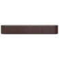 vidaXL Hochbeet Pulverbeschichteter Stahl 440x80x68 cm Braun vidaXL Hochbeet Pulverbeschichteter Stahl 440x80x68 cm Braun