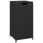 vidaXL Müllbehälter Schwarz 40x40x80 cm Poly Rattan vidaXL Müllbehälter Schwarz 40x40x80 cm Poly Rattan