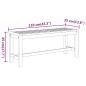 vidaXL Gartenbank 110x35x45 cm Massivholz Akazie vidaXL Gartenbank 110x35x45 cm Massivholz Akazie